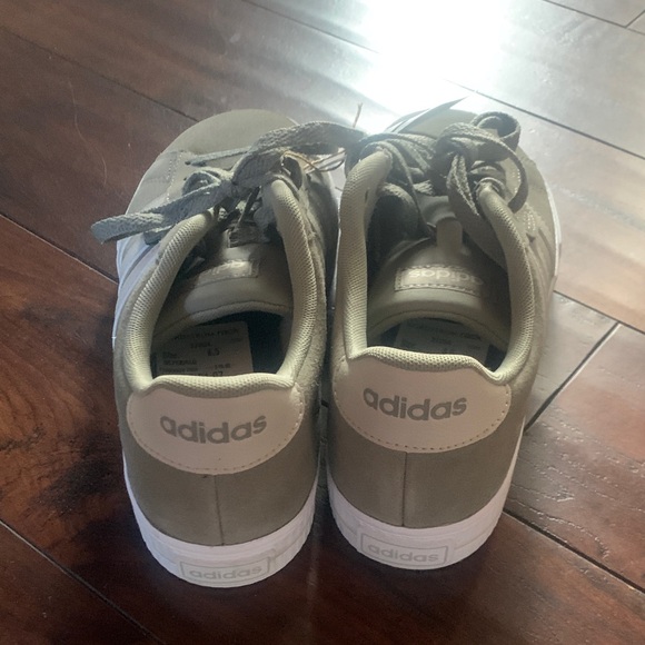 Adidas Men's Khaki and White Sneakers - Picture 4 of 5